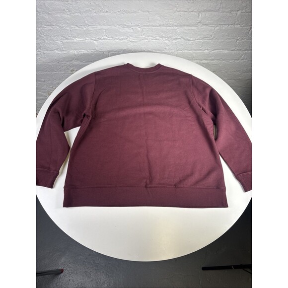 Eddie Bauer Men's Heavyweight Crewneck Sweatshirt XXL Maroon Outdoor - Picture 7 of 7